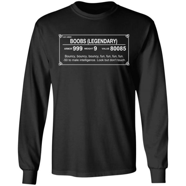 Light Armor – Boobs Legendary Shirt Apparel 11