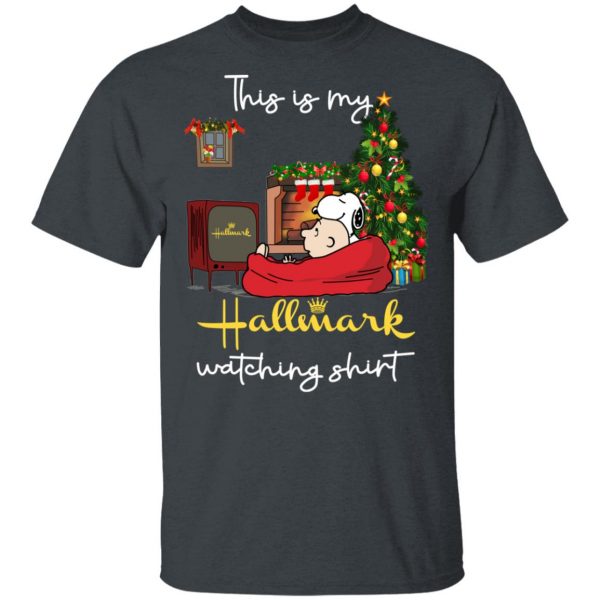 Snoopy This Is My Hallmark Watching Shirt Apparel 4