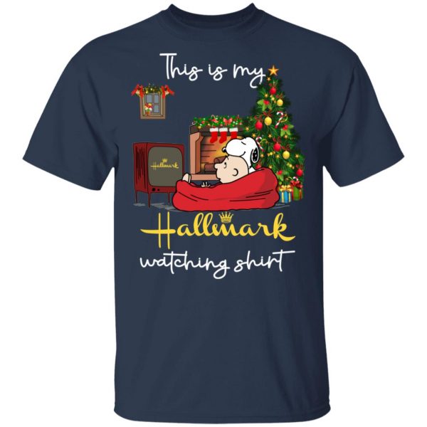 Snoopy This Is My Hallmark Watching Shirt Apparel 5