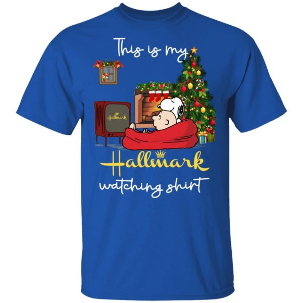 Snoopy This Is My Hallmark Watching Shirt Apparel 6