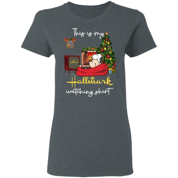 Snoopy This Is My Hallmark Watching Shirt Apparel 8