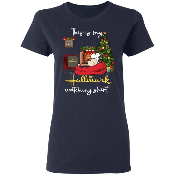 Snoopy This Is My Hallmark Watching Shirt Apparel 9