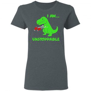 T-rex Dinosaur I Am Unstoppable T-shirt Xmas Shirt 18
