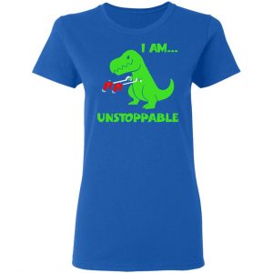 T-rex Dinosaur I Am Unstoppable T-shirt Xmas Shirt 20
