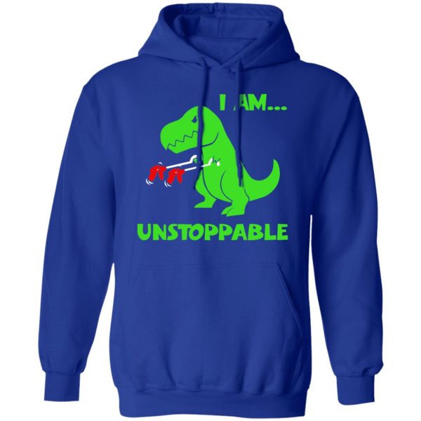T-rex Dinosaur I Am Unstoppable T-shirt Xmas Shirt 13