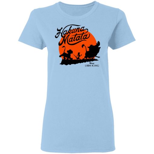 Disney Lion King Hakuna Matata Trio Orange Sunset Shirt - Image 4