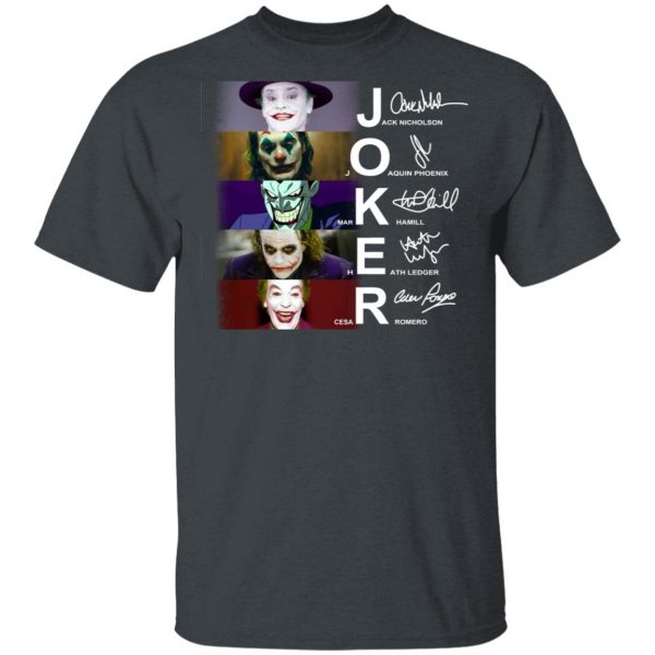 Joker Jack Nicholson Joaquin Phoenix Mark Hamill Heath Ledger Cesar Romero Shirt 2