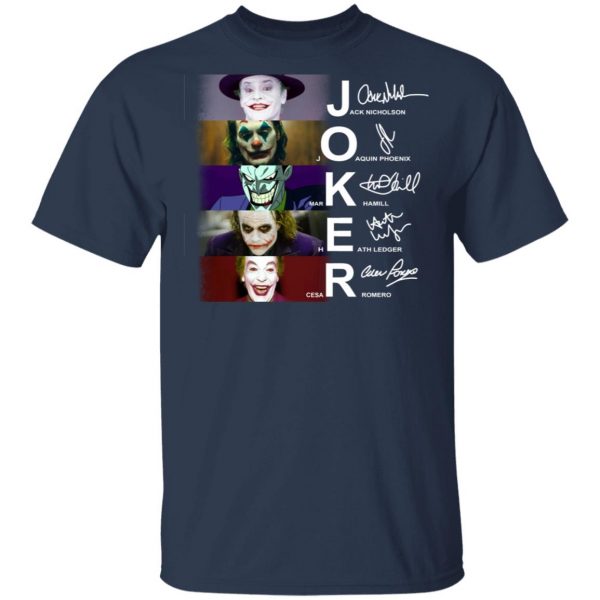 Joker Jack Nicholson Joaquin Phoenix Mark Hamill Heath Ledger Cesar Romero Shirt 3