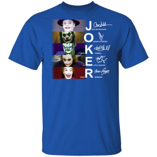 Joker Jack Nicholson Joaquin Phoenix Mark Hamill Heath Ledger Cesar Romero Shirt 4