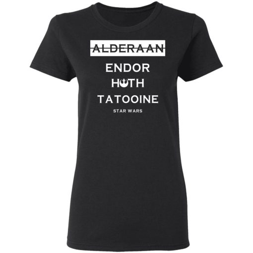 Alderaan Endor Hoth Taooine Star Wars Shirt 5