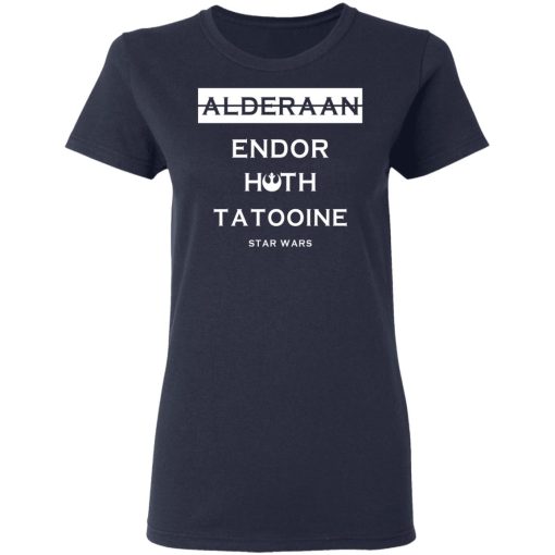 Alderaan Endor Hoth Taooine Star Wars Shirt 7