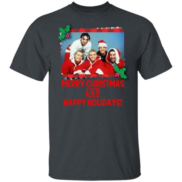NSYNC Merry Christmas And Happy Holidays Shirt Apparel 4