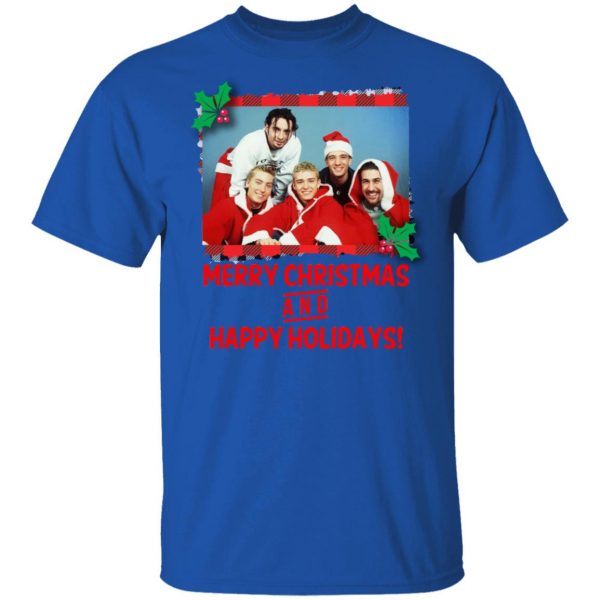 NSYNC Merry Christmas And Happy Holidays Shirt Apparel 6