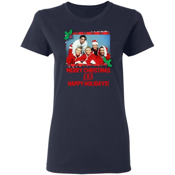 NSYNC Merry Christmas And Happy Holidays Shirt Apparel 9