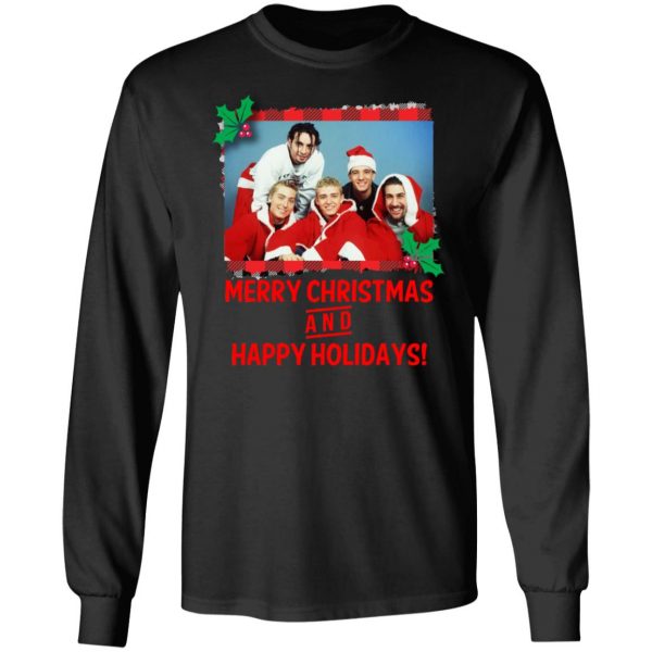 NSYNC Merry Christmas And Happy Holidays Shirt Apparel 11