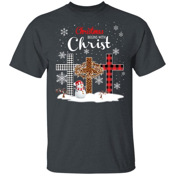 Christmas Begins With Christ Shirt 2
