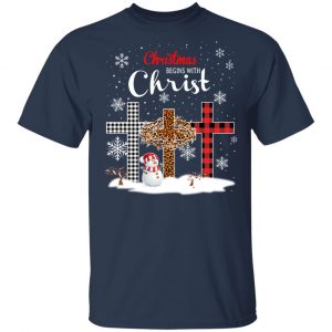 Christmas Begins With Christ Shirt 15