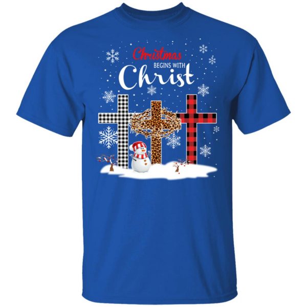 Christmas Begins With Christ Shirt 4