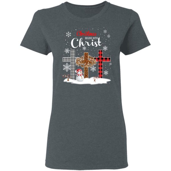 Christmas Begins With Christ Shirt 6
