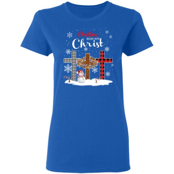 Christmas Begins With Christ Shirt 8