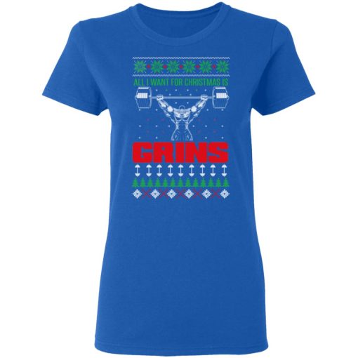 All I Want For Christmas Is Gains Shirt - Image 8