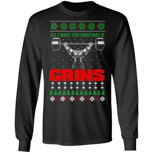 All I Want For Christmas Is Gains Shirt - Image 9