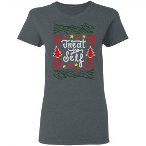 Parks and Recreation Treat Yo Self Ugly Christmas T-Shirts 18
