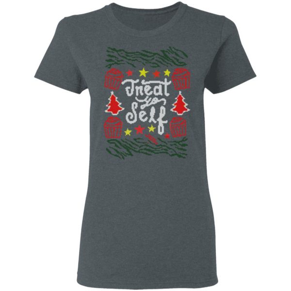 Parks and Recreation Treat Yo Self Ugly Christmas T-Shirts Parks and Recreation 8
