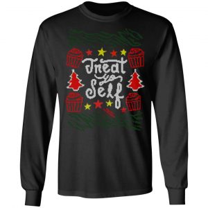 Parks and Recreation Treat Yo Self Ugly Christmas T-Shirts 21