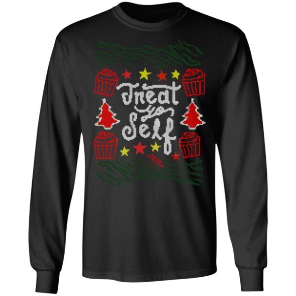 Parks and Recreation Treat Yo Self Ugly Christmas T-Shirts Parks and Recreation 11