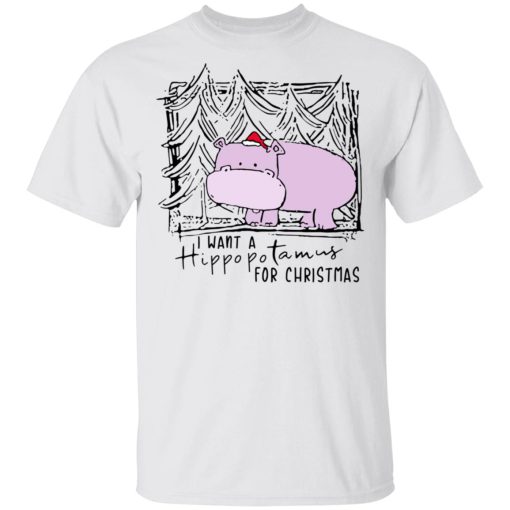 I Want A Hippopotamus For Christmas Shirt 2