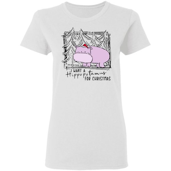 I Want A Hippopotamus For Christmas Shirt 3