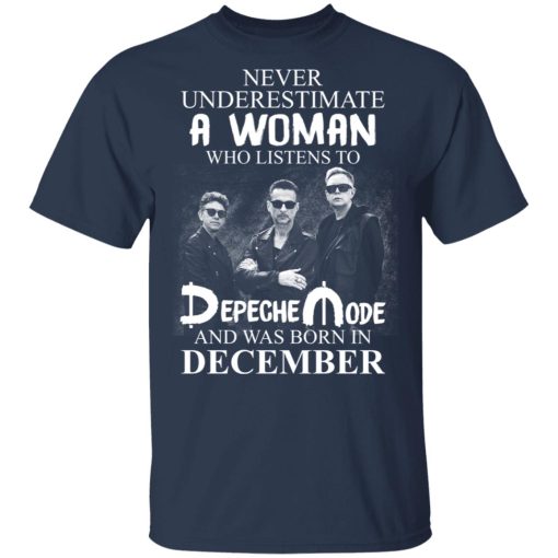 A Woman Who Listens To Depeche Mode And Was Born In December Shirt - Image 3