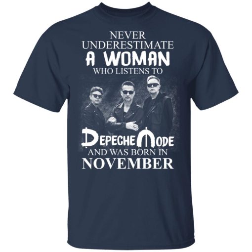 A Woman Who Listens To Depeche Mode And Was Born In November Shirt 3