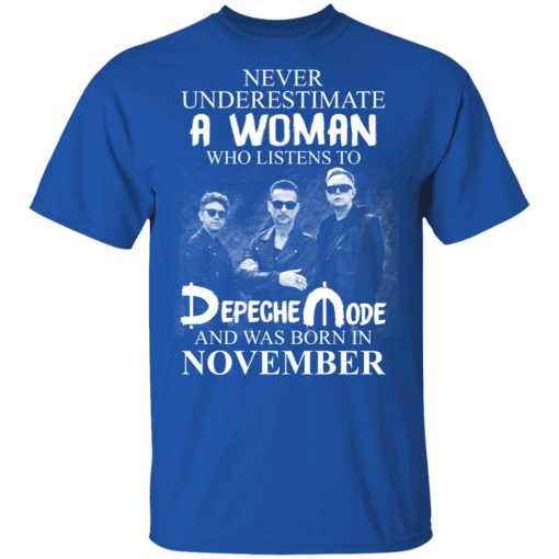 A Woman Who Listens To Depeche Mode And Was Born In November Shirt 4