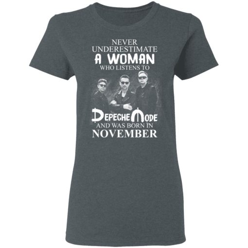 A Woman Who Listens To Depeche Mode And Was Born In November Shirt 6