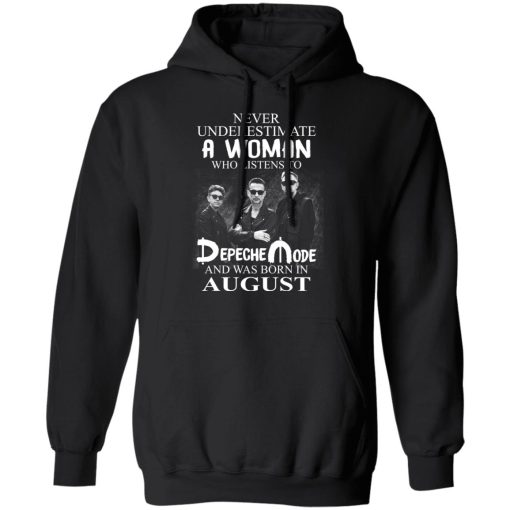 A Woman Who Listens To Depeche Mode And Was Born In August Shirt 10