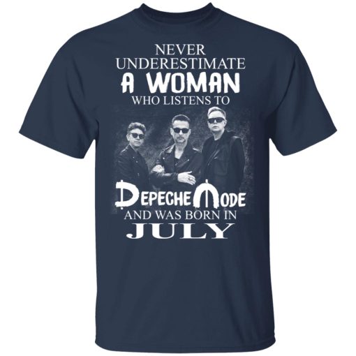 A Woman Who Listens To Depeche Mode And Was Born In July Shirt 3