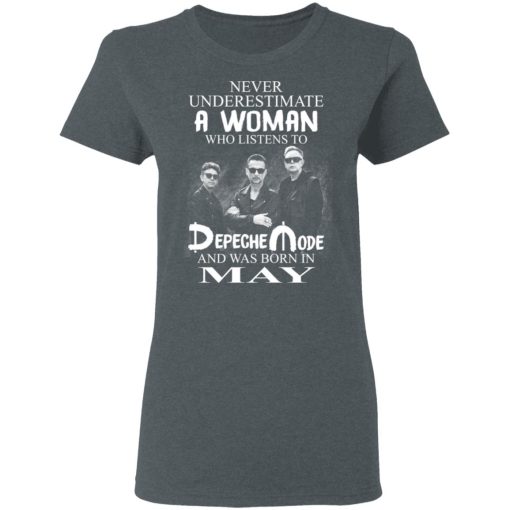 A Woman Who Listens To Depeche Mode And Was Born In May Shirt 6