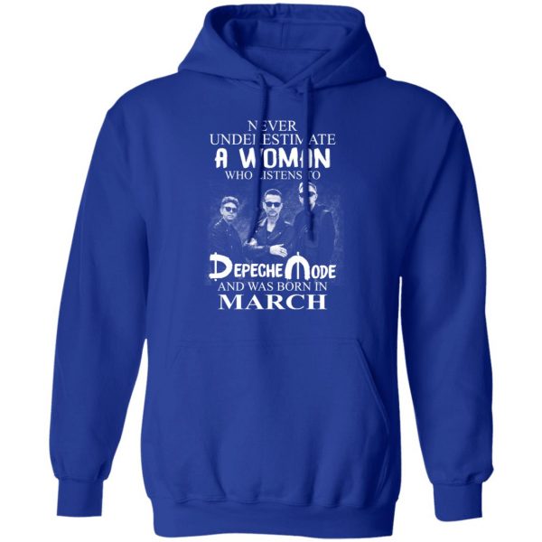 A Woman Who Listens To Depeche Mode And Was Born In March Shirt Depeche Mode 15