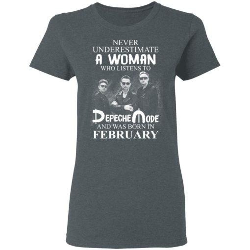 A Woman Who Listens To Depeche Mode And Was Born In February Shirt 6