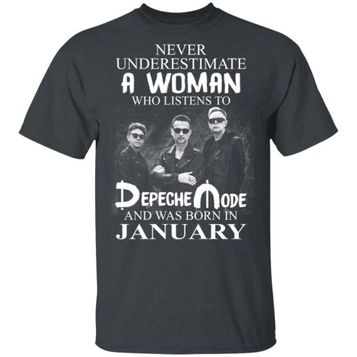 A Woman Who Listens To Depeche Mode And Was Born In January Shirt 2