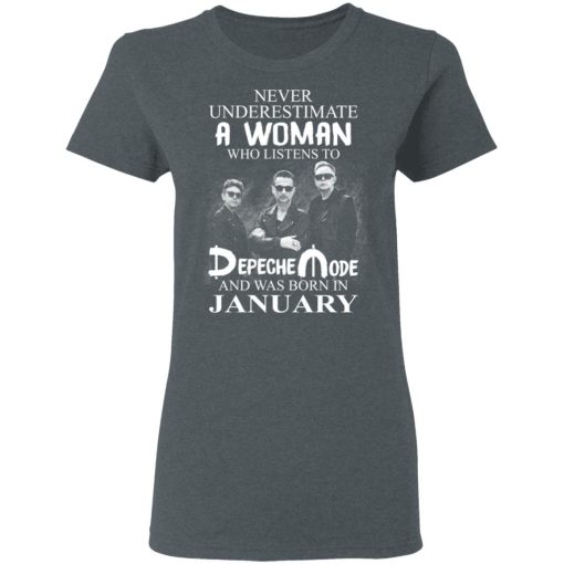 A Woman Who Listens To Depeche Mode And Was Born In January Shirt 6