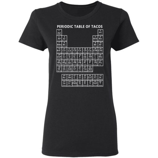 Periodic Table Of Tacos Shirt 3