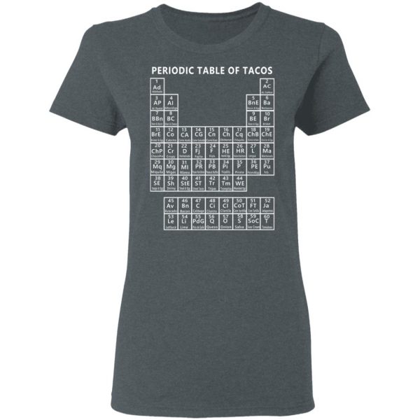 Periodic Table Of Tacos Shirt Hot Products 8