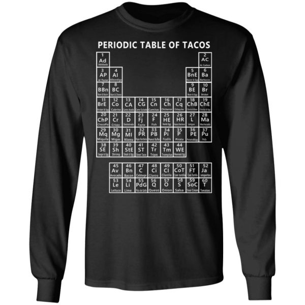 Periodic Table Of Tacos Shirt Hot Products 11