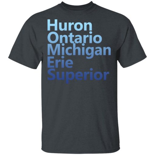 Huron Ontario Michigan Erie Superior Homes Shirt - Image 2