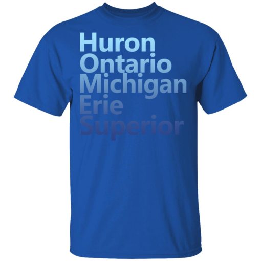 Huron Ontario Michigan Erie Superior Homes Shirt - Image 4