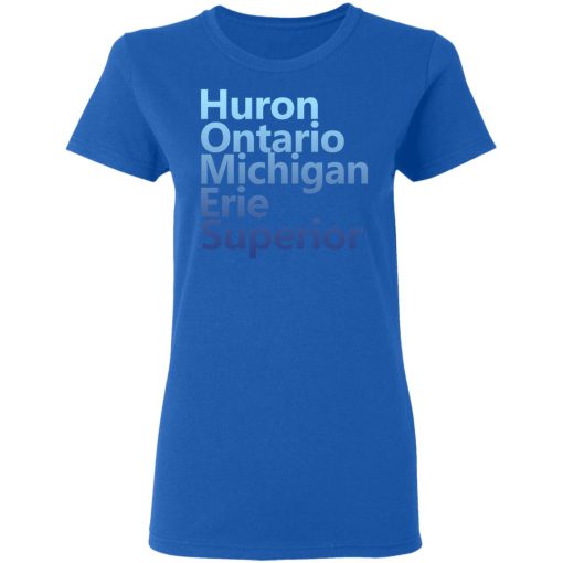 Huron Ontario Michigan Erie Superior Homes Shirt - Image 8