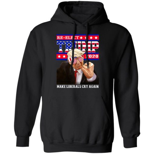 Re-elect Trump 2020 Make Liberals Cry Again Shirt - Image 10